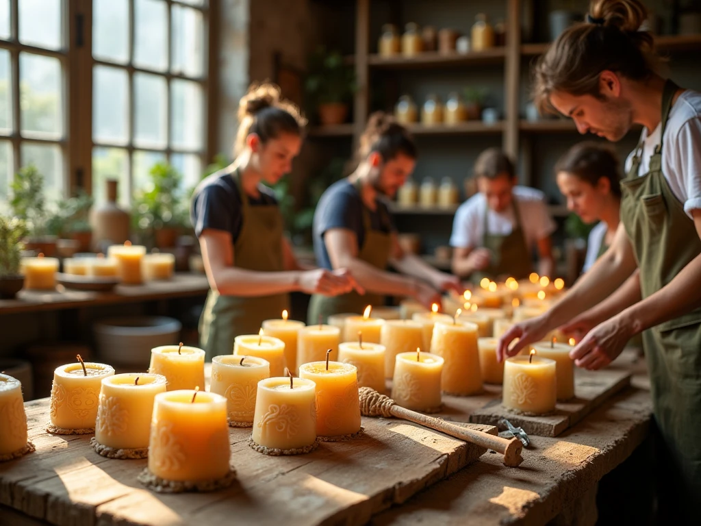 Handcrafted candle workshop