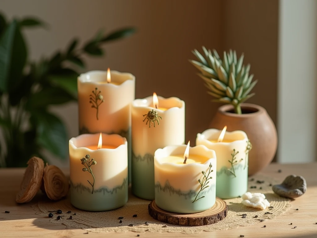 Sustainable candle collection